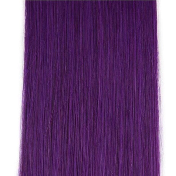 ✨ 18” ⭐️4 PACK PURPLE 100 GRAMS HUMAN HAIR TAPEINS main image 4